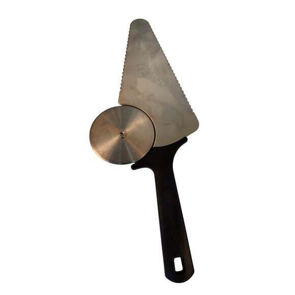 NuWave Pizza Server & Cutter Combo Durable Stainless Steel Blade Black Handle - Picture 7 of 8